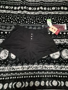 Thinx Black Sleep Shorts with Pockets
